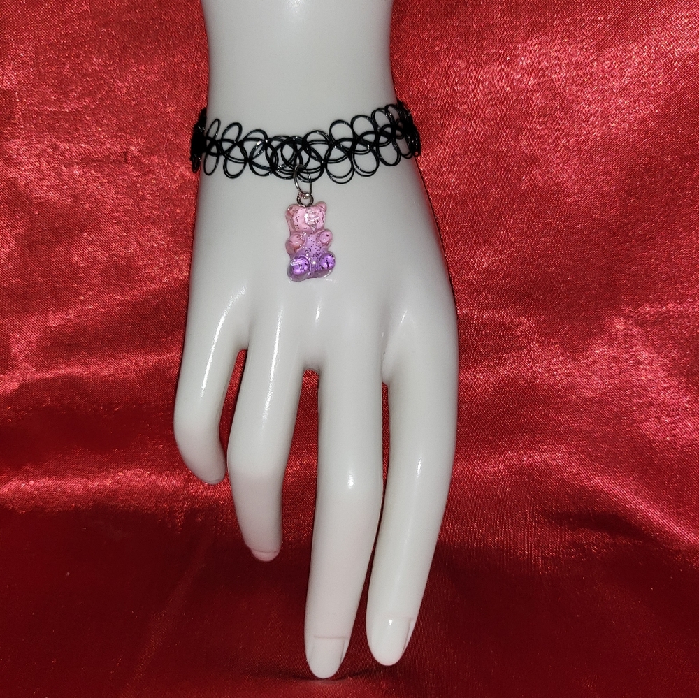 Gummy bear charm bracelet